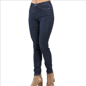 Judy Blue Skinny Fit High Rise Dark Wash Embroidered Pocket Stretch Denim Jean
